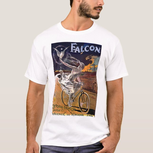 Falke-Fahrrad T-Shirt (Vorderseite)