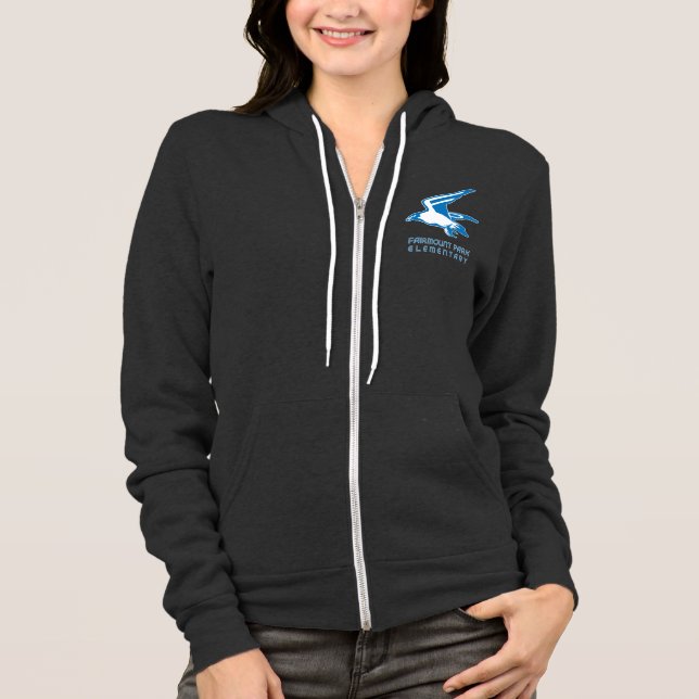 Falke-Fleece-ZipfrontHoodie Hoodie (Vorderseite)