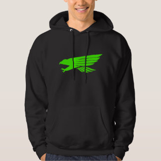 Falke grüner schwarzer Hoodie