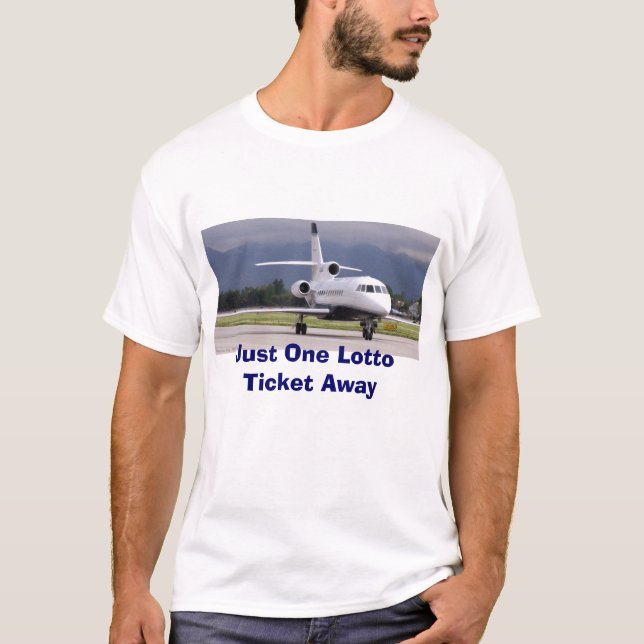 Falke-Jet, gerade eine Lotto-Karte weg T-Shirt (Vorderseite)