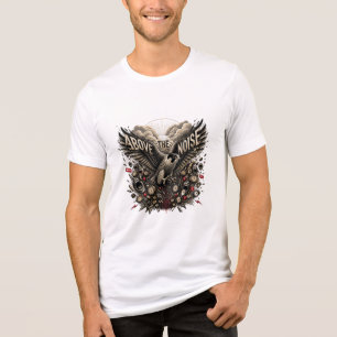 Falke über dem Lärm – Mächtiger gotischer Adler Tri-Blend Shirt