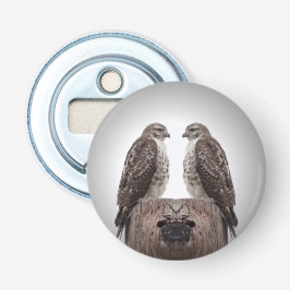 Falken auf einem Posten Flaschenöffner