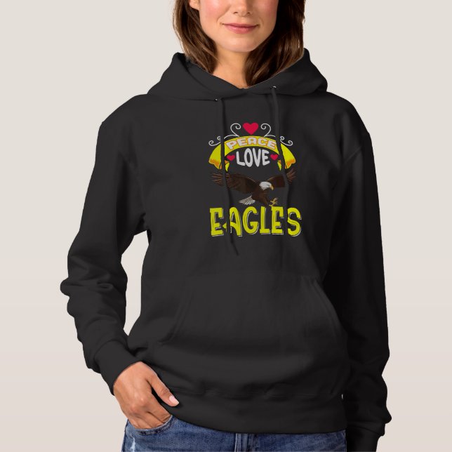 Falken-Liebe mit Falken oder Falken Hoodie (Vorderseite)