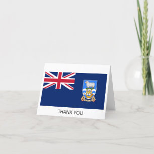 Falkland-Inseln-Flagge Dankeskarte