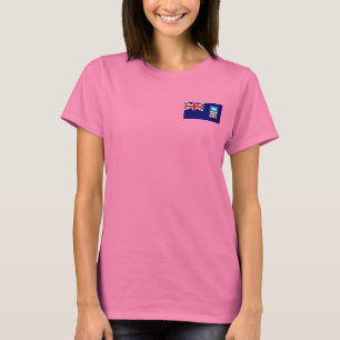Falkland Islands Flag and Map T - Shirt