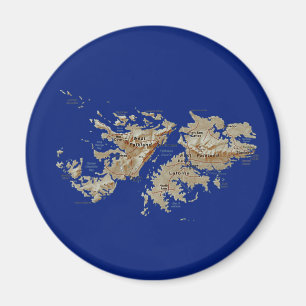 Falkland Islands Map Magnet