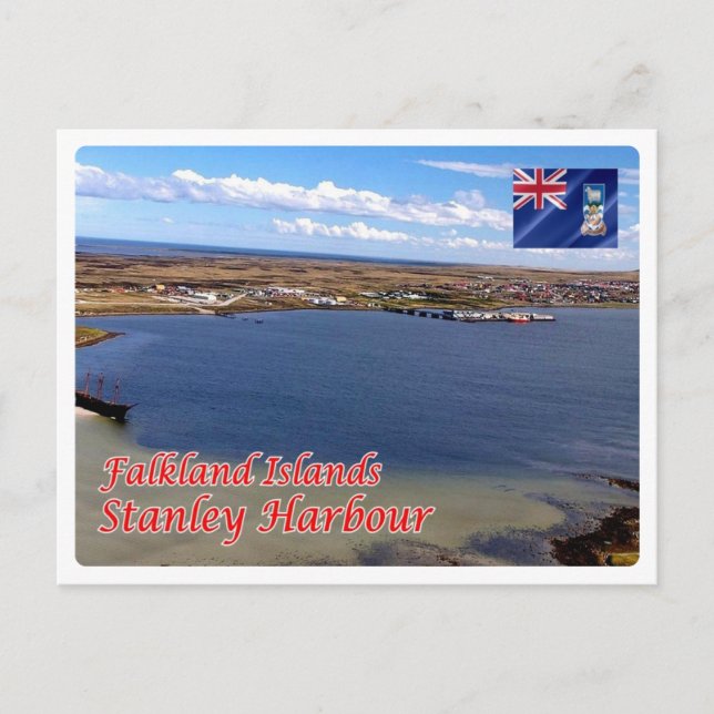 Falkland Islands - Stanley. Postkarte (Vorderseite)