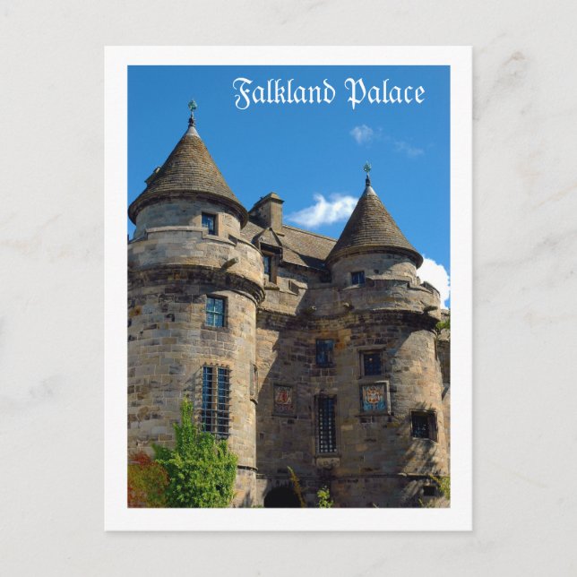 Falkland Palace in Fife, Schottland Postkarte (Vorderseite)