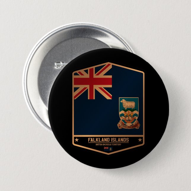 Falklandinseln Button (Vorne & Hinten)