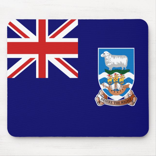 Falklandinseln Flag Mousepad (Vorne)