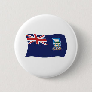 Falklandinseln-Flagge-Button Button