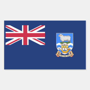 Falklandinseln-Flagge Rechteckiger Aufkleber