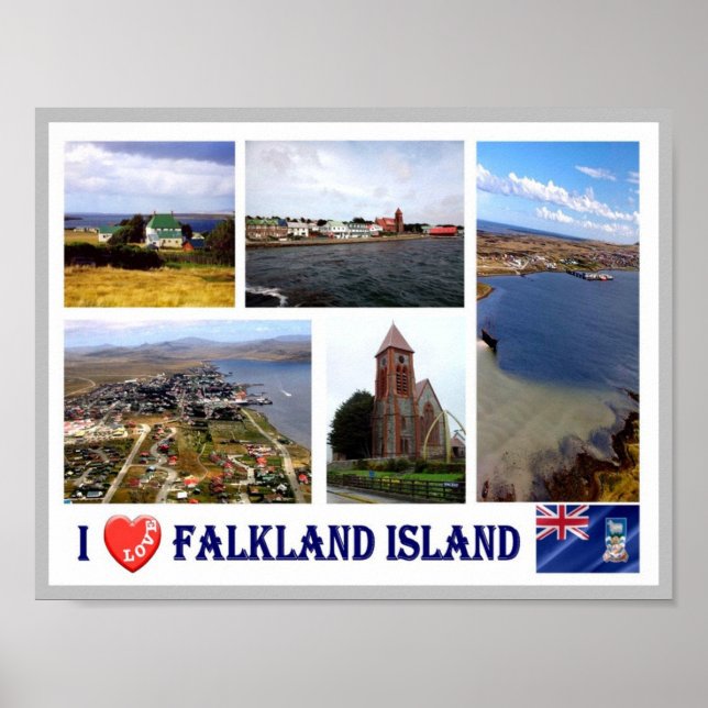 Falklandinseln - I Liebe - Poster (Vorne)