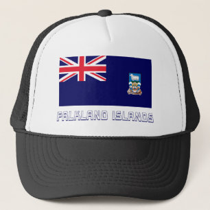Falklandinseln kennzeichnen mit Namen Truckerkappe