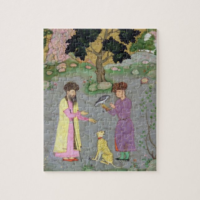 Falkner mit Begleiter- und Haustier-Gepard, von (Vertikal)