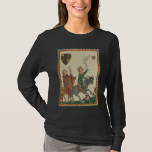 Falknerei, 14. Jahrhundert Codex Manesse T-Shirt