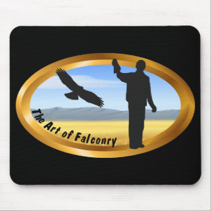 Falknerei - Oval Mousepad