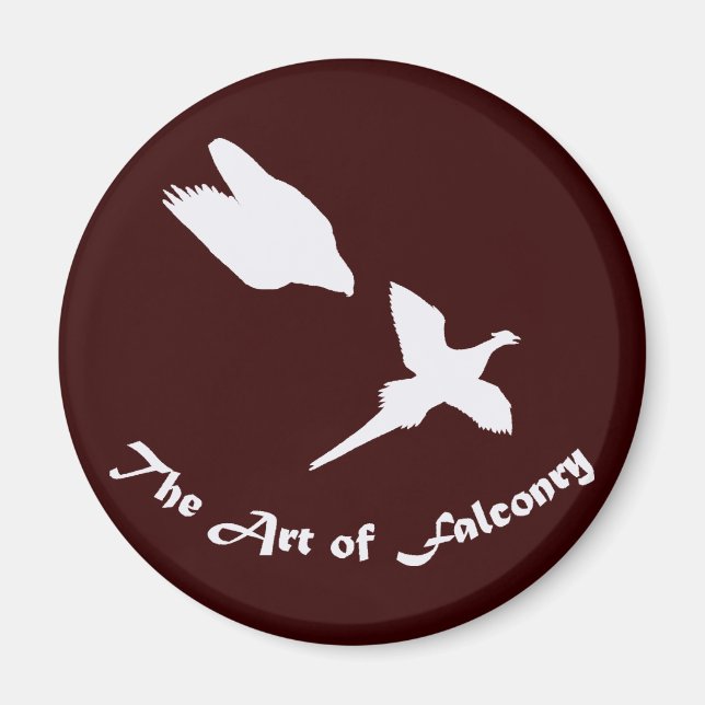 Falknerei - Peregrine Falken Magnet (Vorne)