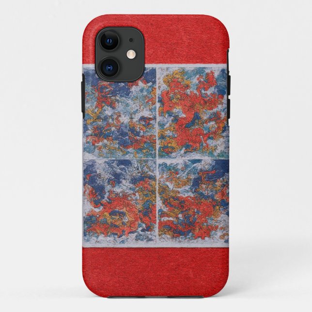 Fall "abstrakt Elementarart Mobile" Case-Mate iPhone Hülle (Rückseite)