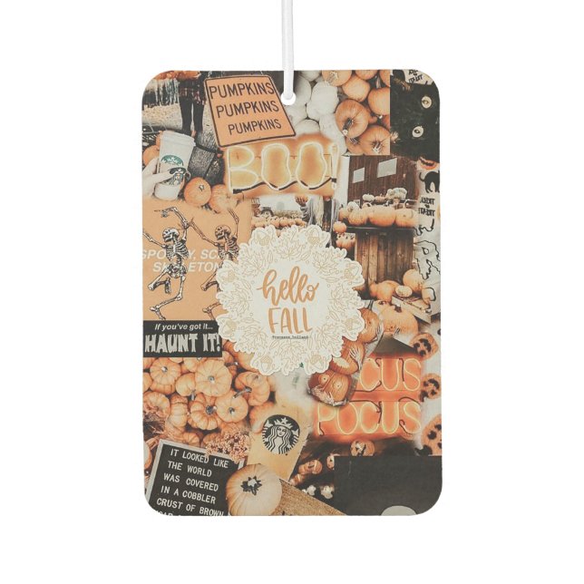 Fall Aesthetics Collage Autolufterfrischer (Vorderseite)