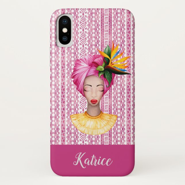 Fall Afrikanische Frau iPhone X Case-Mate iPhone Hülle (Rückseite)