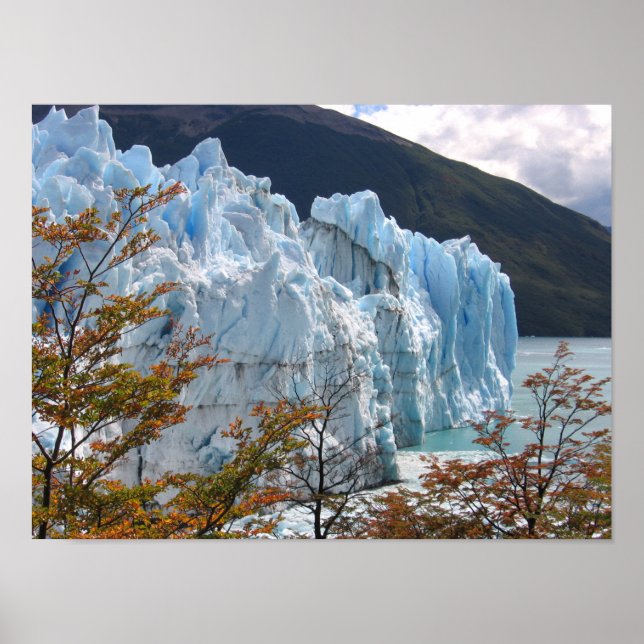 Fall am Perito Moreno Glacier, Argentinien Poster (Vorne)