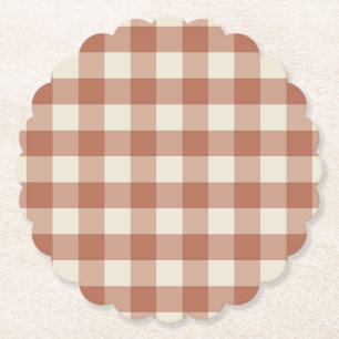 Fall Amaro auf Panna Cotta Gingham - kariertes Mus Untersetzer
