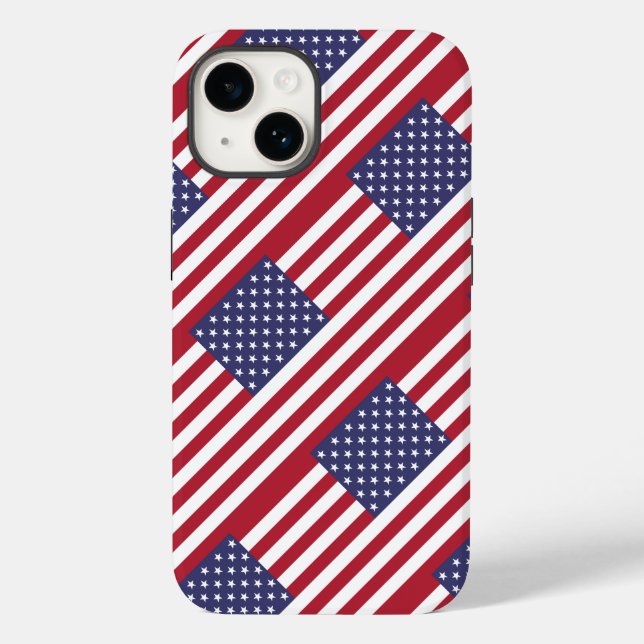 Fall "American Flag Case-Mate iPhone" iPhone 14 Hülle (Rückseite)