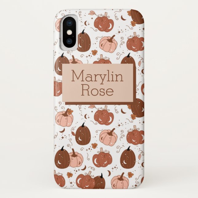 FALL AND AUTUNM PUMPKIN VIBES CUSTOMIZABLE Case-Mate iPhone HÜLLE (Rückseite)