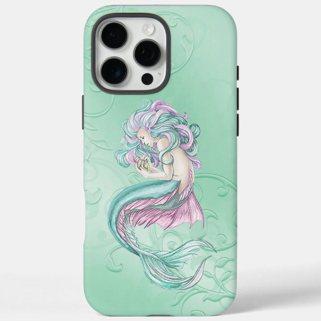 Fall aquamarin Mermaid Case-Mate iPhone 16 Pro Max Hülle (Rückseite)