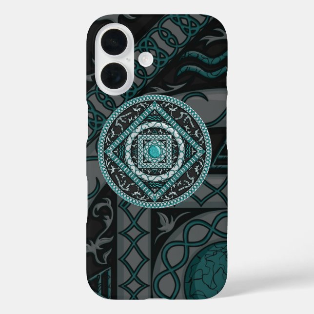 Fall Aquarius Mandala Case-Mate Phone iPhone 16 Hülle (Rückseite)
