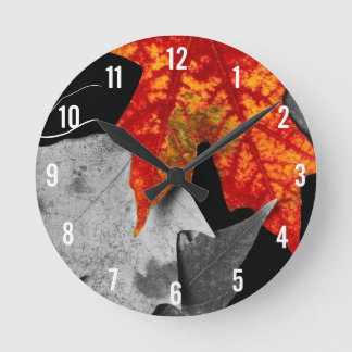 Fall Art Clock Runde Wanduhr