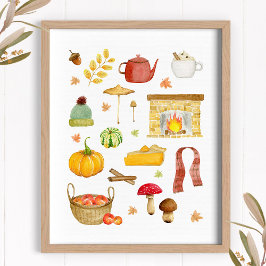 Fall art print - wall art decor  poster