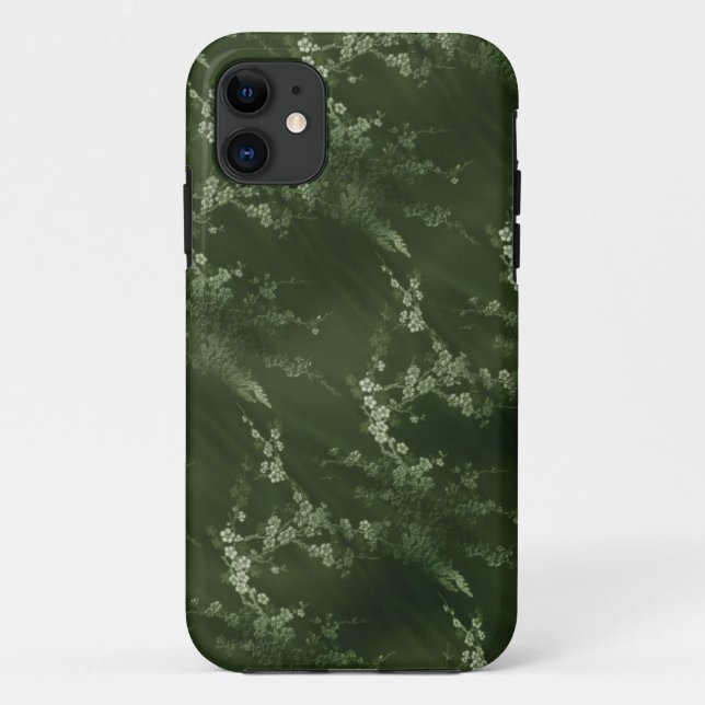 Fall "Asian Olive Green Silk iPhone 5" Case-Mate iPhone Hülle (Rückseite)