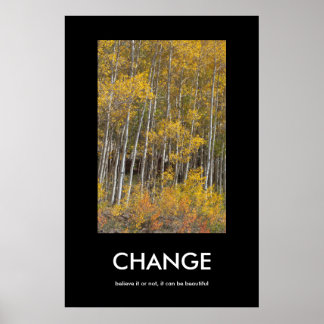 Fall Aspen Grove CHANGE Inspiration Poster