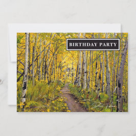 Fall Aspen Tree Forest