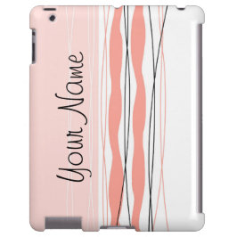 Fall "Atlantic Stripe Pink Name Vertical iPad" iPhone 13 Hülle