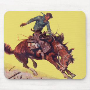 Fall auf Cowboy Mousepad