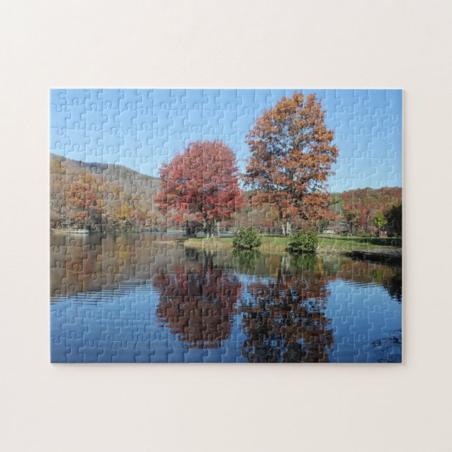 Fall auf das Puzzle-See 10x14 (Horizontal)