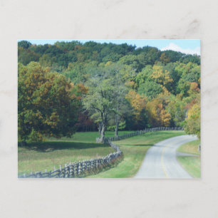 Fall auf den Blue Ridge Mountains ~ NC Postkarte