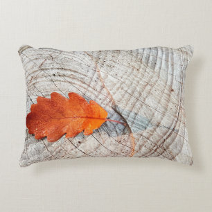 Fall autumn leaves oak leaf wood dekokissen