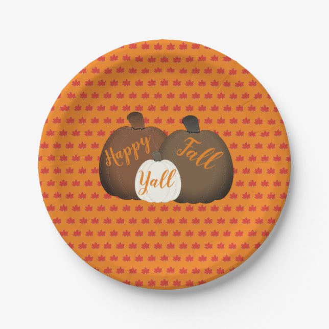 Fall/Autumn/pumpkin Paper Plate Pappteller (Vorderseite)