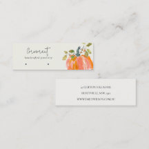 Fall Autumn Watercolor Pumpkin Earring Display