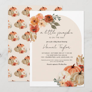 Fall Baby Dusche ein wenig Pumpkin Einladung