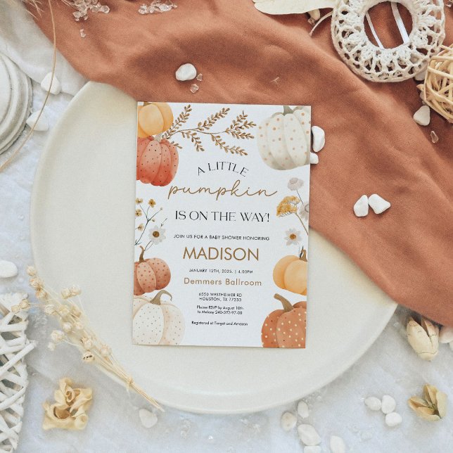 Fall Baby Dusche Einladung Pumpkin (Von Creator hochgeladen)