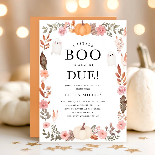 Fall Baby Dusche Halloween Einladung (Von Creator hochgeladen)