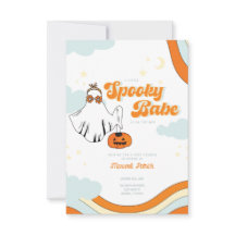 Fall Baby Dusche Retro Ghost Groovy Babydusche in