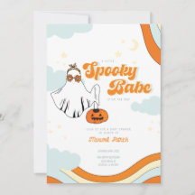 Fall Baby Dusche Retro Ghost Groovy Babydusche in
