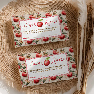 Fall Baby Duwer Apple Windeln Raffle Begleitkarte