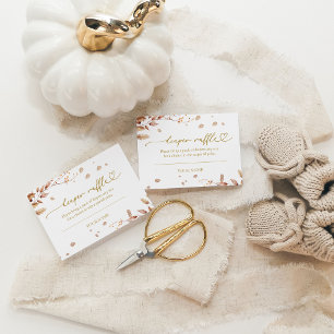 Fall Baby Duwer Diaper Raffle Begleitkarte